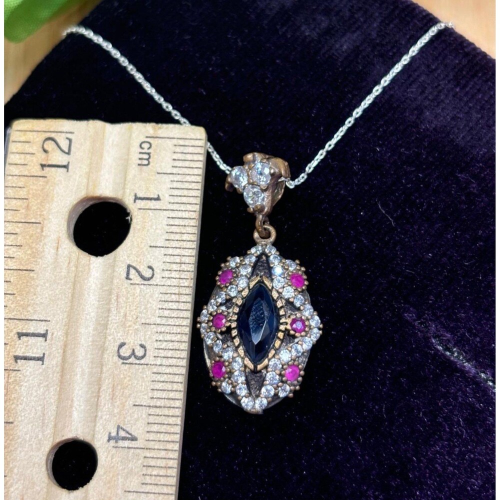 925 Sterling Silver Turkish Vintage Jewelry Set for Women,NEW,Antique,Handmade - Picture 5 of 9